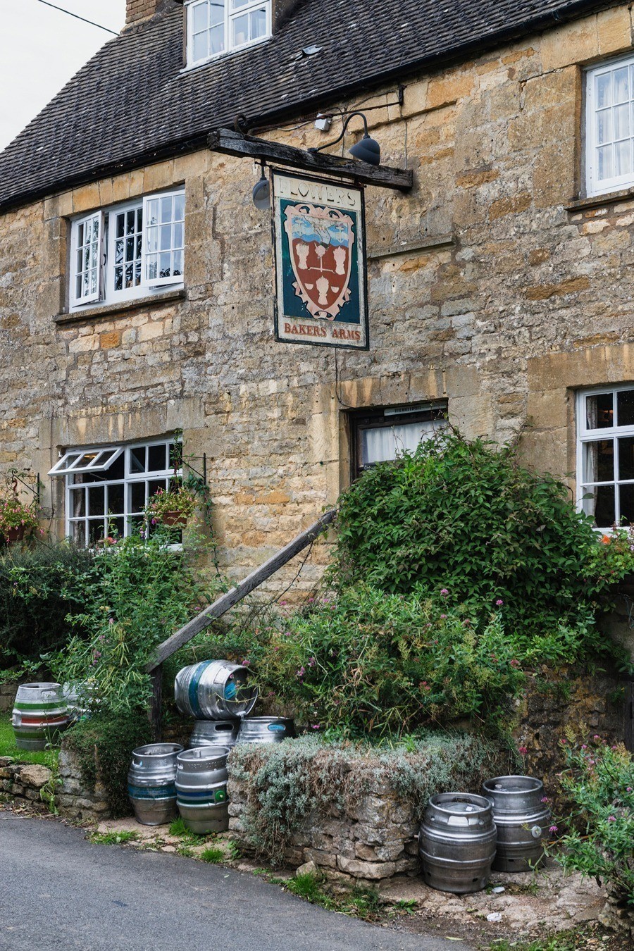 Bakers Arms Pub in Broad Campden, Cotswolds, England