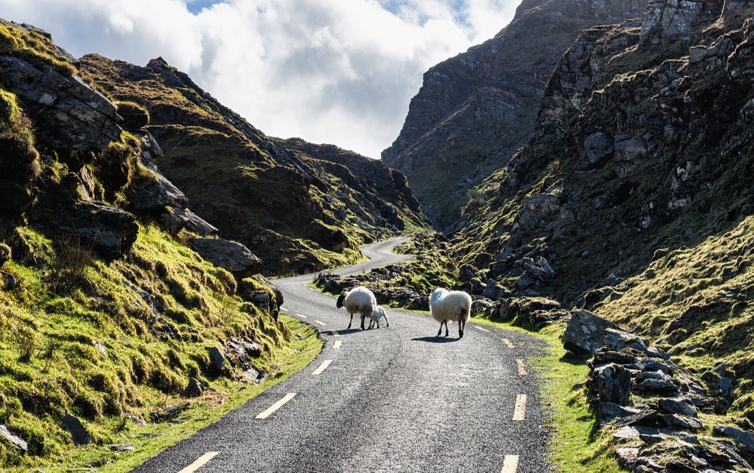 Ballaghbeama Pass and Ballaghbeama Gap in County Kerry, Ireland