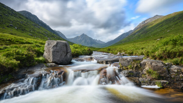 Blue Pools at Glen Rosa on the Isle of Arran, County of Bute, Scotland