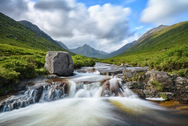 Blue Pools at Glen Rosa on the Isle of Arran, County of Bute, Scotland