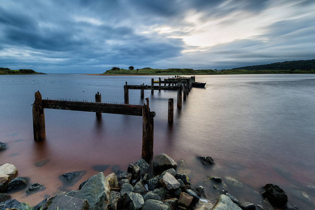 Bunagee Old Pier auf der Inishowen Peninsula, Co. Donegal, Irland