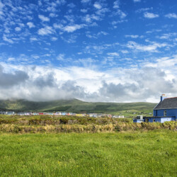 The village of Allihies on the Beara Peninsula in County Cork, Ireland Allihies