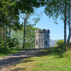 Apothecary’s Tower at the Lump in Portree, Isle of Skye, Scotland Apothecary’s Tower