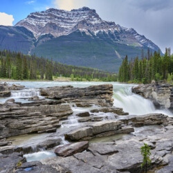 Athabasca Falls in Jasper National Park, Rocky Mountains, Alberta, Canada Athabasca Falls