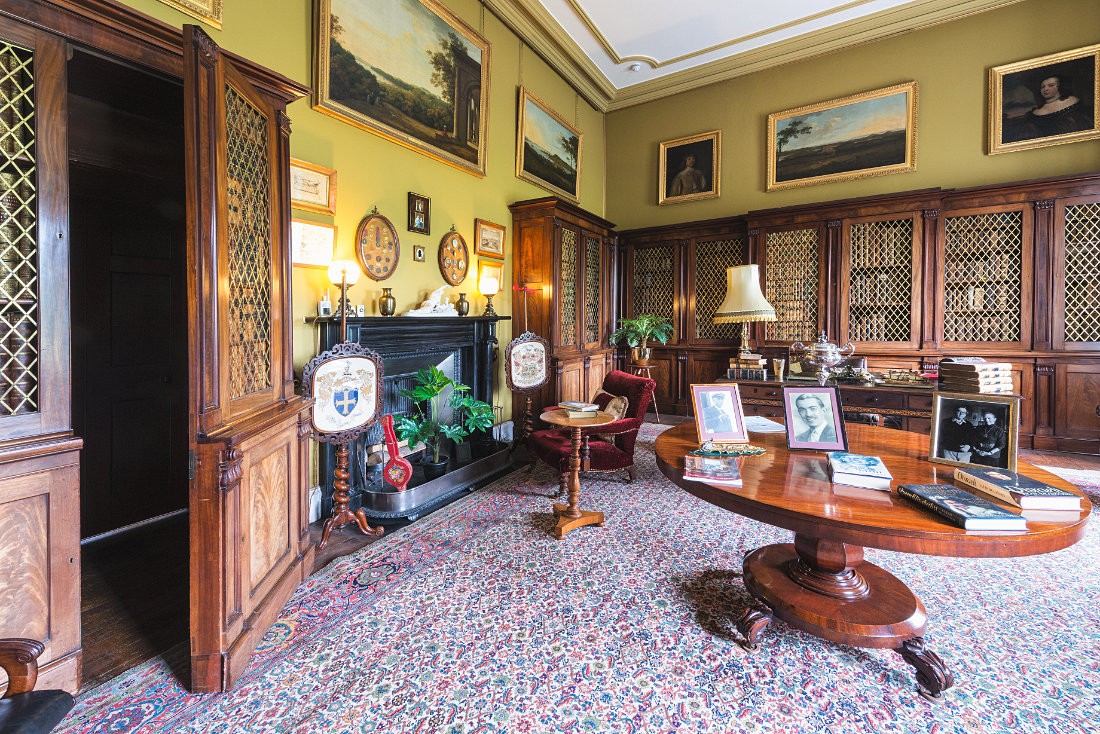 Bibliothek des Castle Ward, Co. Down, Nordirland