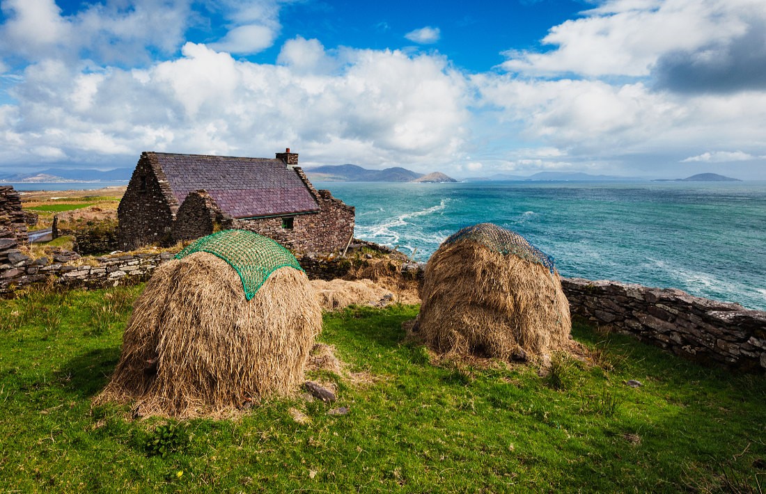 Cill Rialaig nahe Ballinskelligs, Co. Kerry, Irland