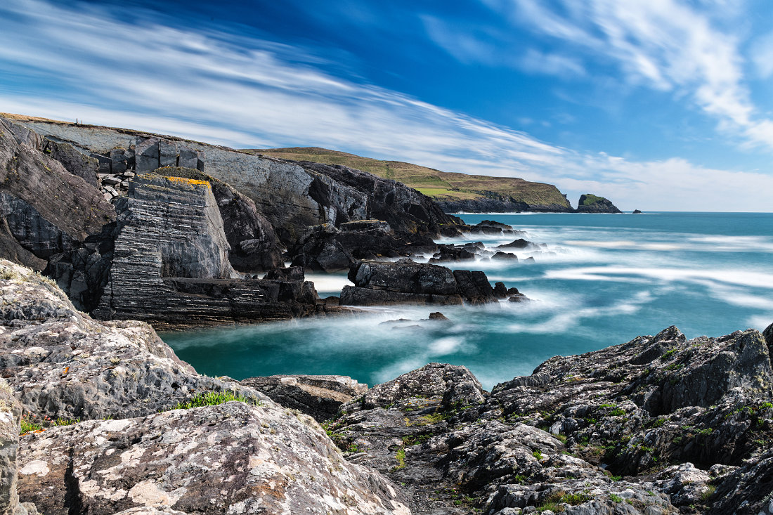 Coosacuslaun Bay auf der Mizen Halbinsel, Co. Cork, Irland