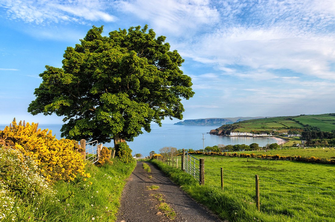 Cushendun in Co. Antrim, Northern Ireland