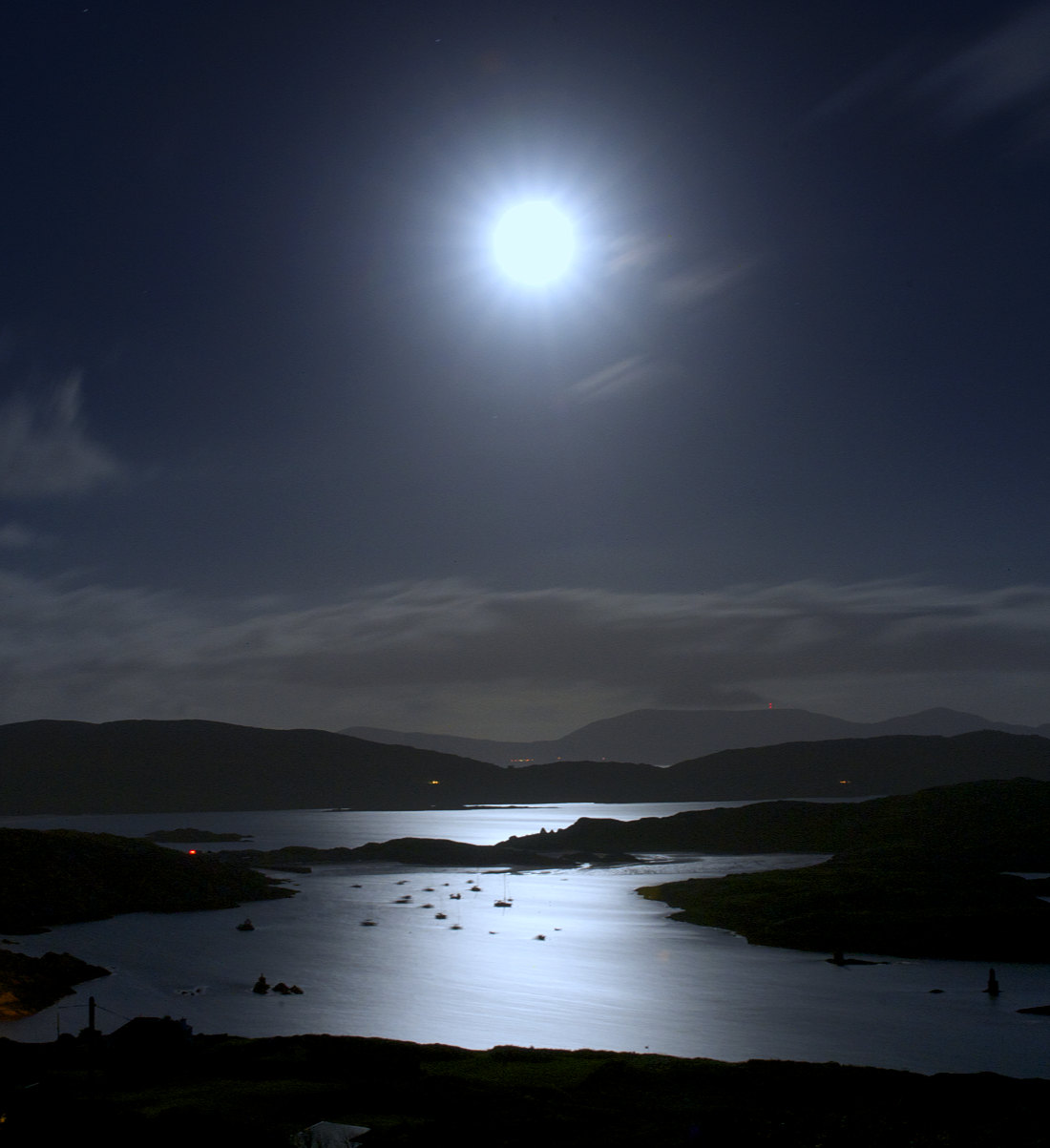 Derrynane at night, Co. Kerry, Ireland