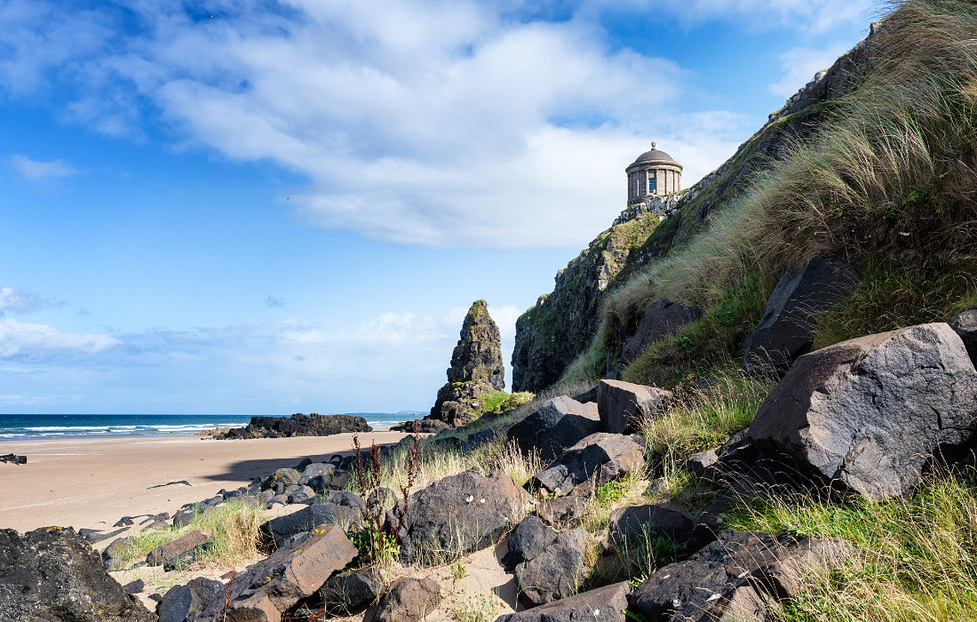Downhill Beach and Mussenden Temple, Co. Londonderry, Northern Ireland