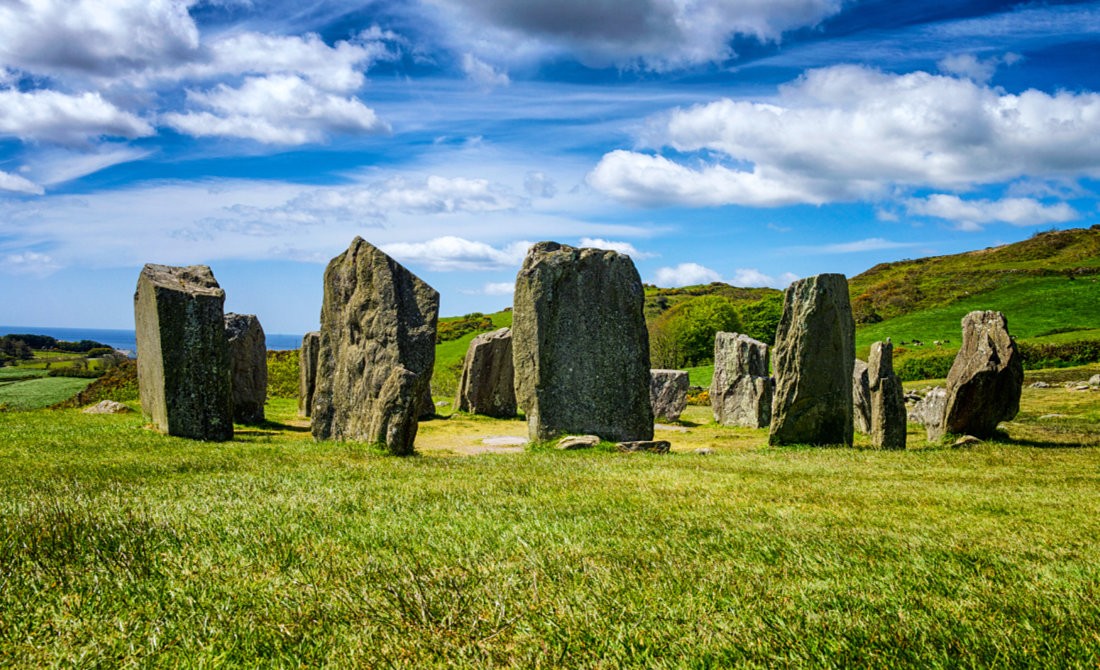 Drombeg Stone Circle in County Cork, Ireland