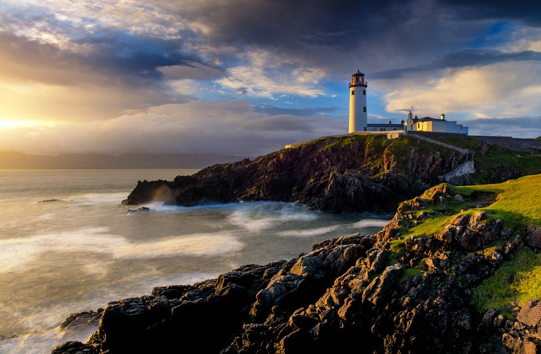Fanad Head Lighthouse on the Fanad Peninsula, Co. Donegal, Ireland