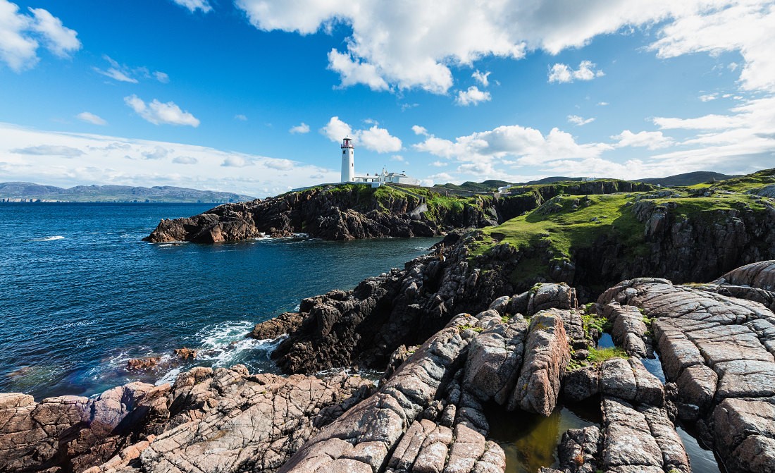 Fanad Head Lighthouse auf der Fanad Halbinsel, Co. Donegal, Irland