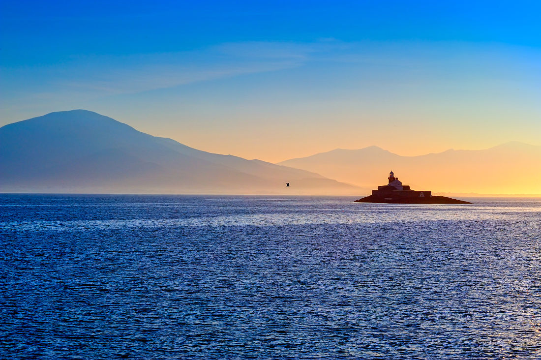 Fenit Lighthouse near Tralee in Co. Kerry, Ireland