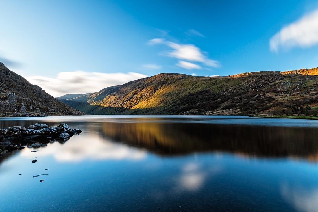 Glenbeg Lake auf der Beara Halbinsel, Co. Cork, Irland