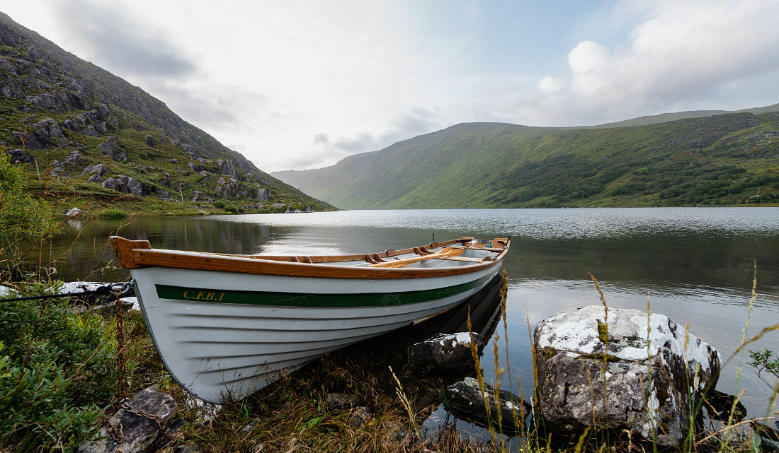 Glenbeg Lough bei Ardgroom, Beara Halbinsel, Co. Cork, Irland