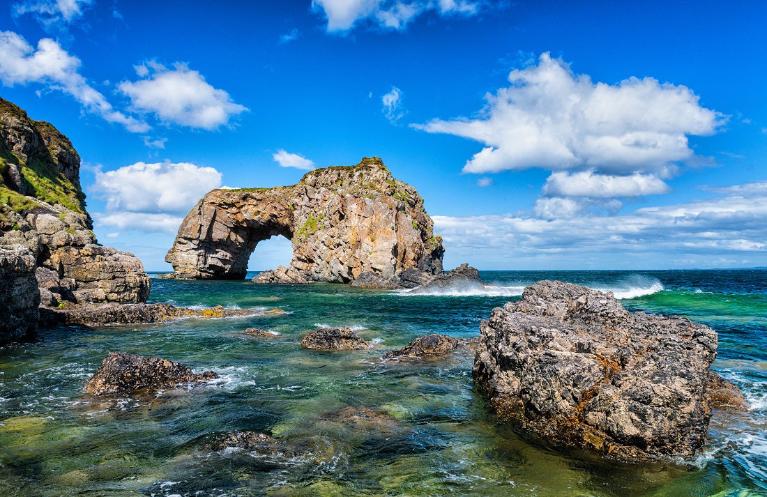 Great Pollet Arch auf der Fanad Halbinsel, Co. Donegal, Irland