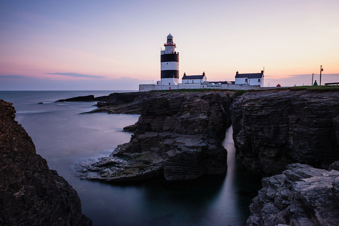 Hook Lighthouse auf der Hook Halbinsel, Co. Wexford, Irland