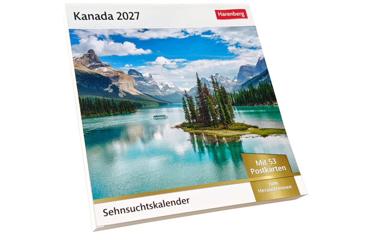 Spirit Island on the cover of the Canada 2027 calendar