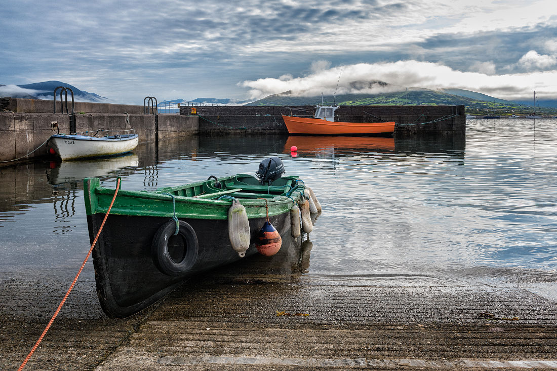 Hafen von Knightstown auf Valentia Island, Co. Kerry, Irland