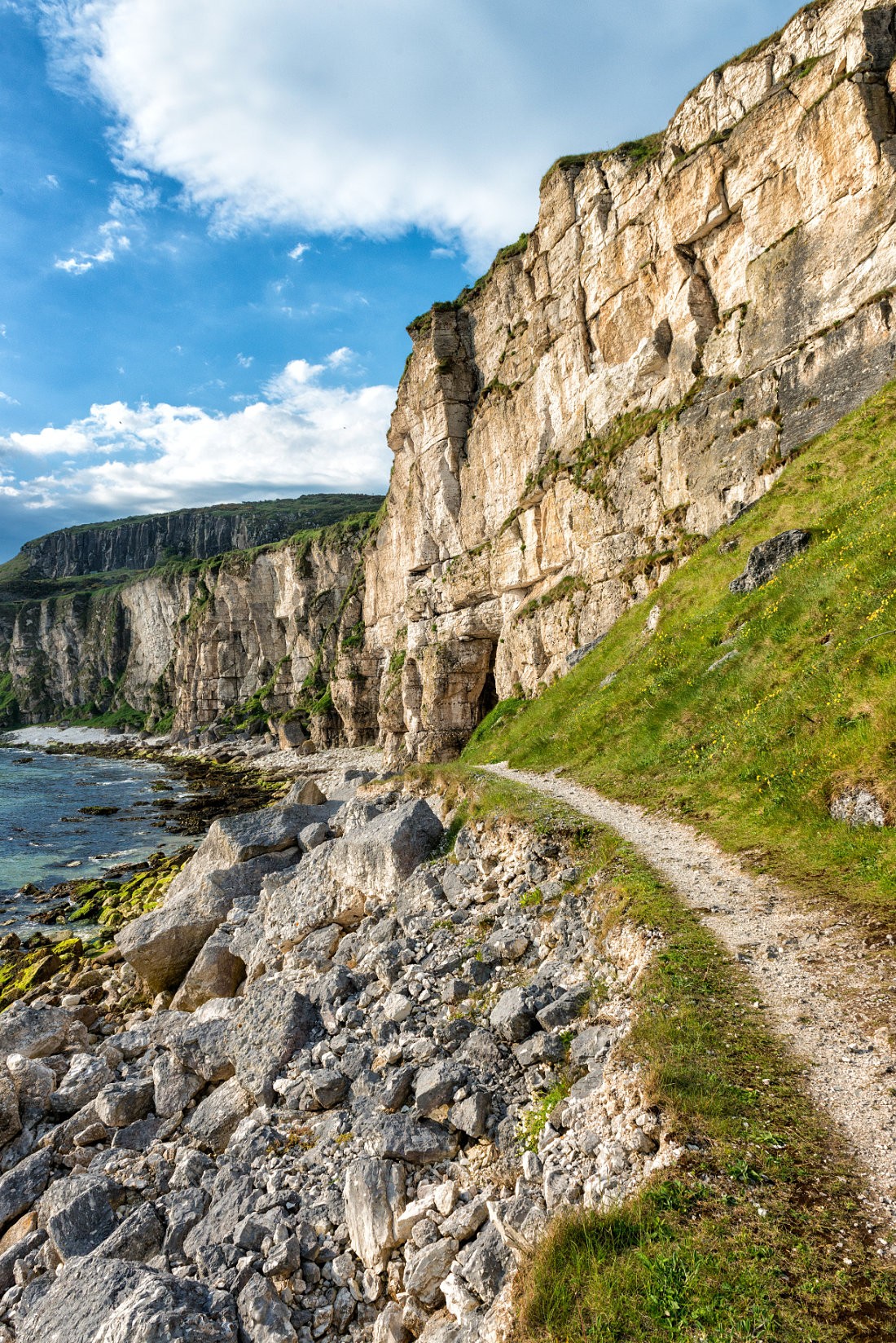 Larrybane Quarry in Co. Antrim, Nordirland