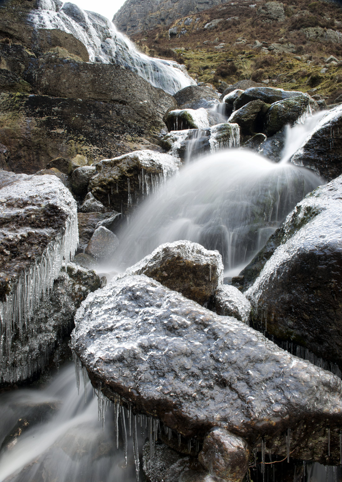 Mahon Falls im Winter, Co. Waterford, Irland