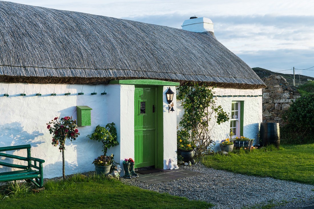 Cottage bei Malin Head, Co. Donegal, irland