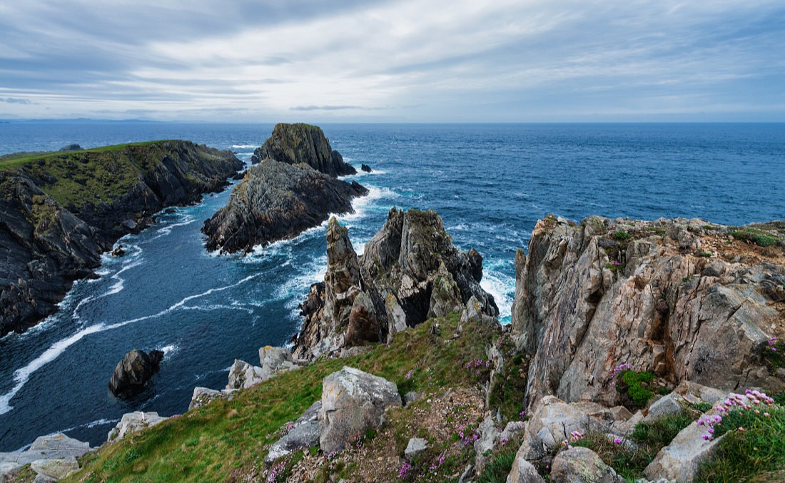 Malin Head auf der Inishowen Halbinsel, Co. Donegal, Irland