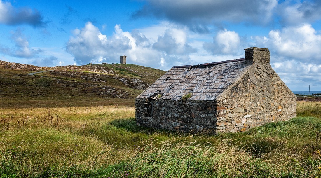 Old shed near Malin Head on the Inishowen Peninsula, Co. Donegal, Ireland