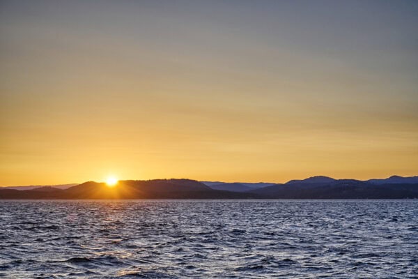Sunset over Salish Sea
