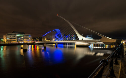 Samuel Beckett Bridge in Dublin, Irland