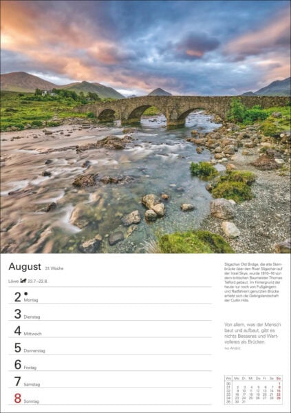 Schottland Wochenplaner 2027