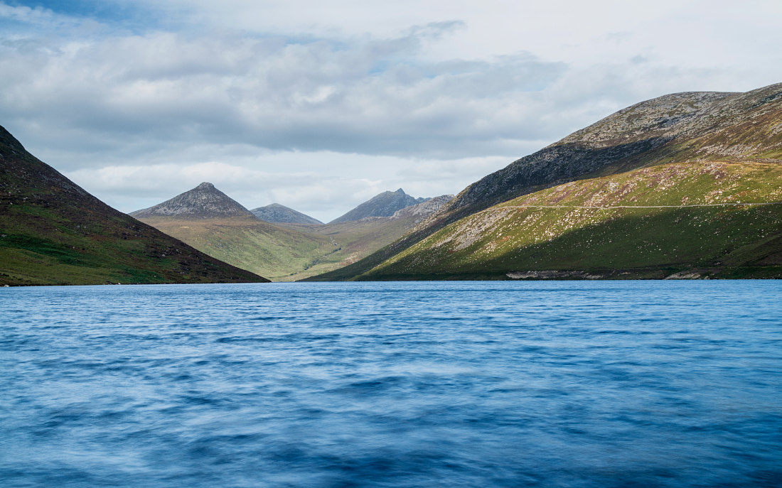 Silent Valley in den Mourne Mountains, Co. Down, Nordirland