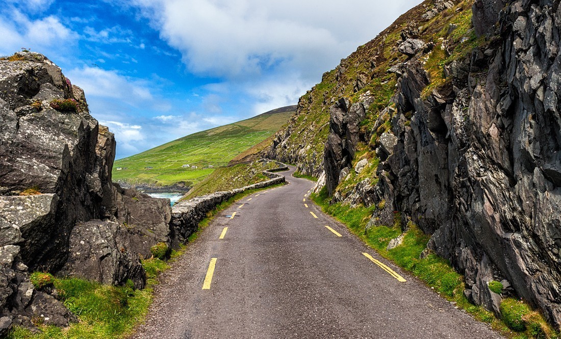 Slea Head Drive auf der Dingle Halbinsel, Co. Kerry, Irland