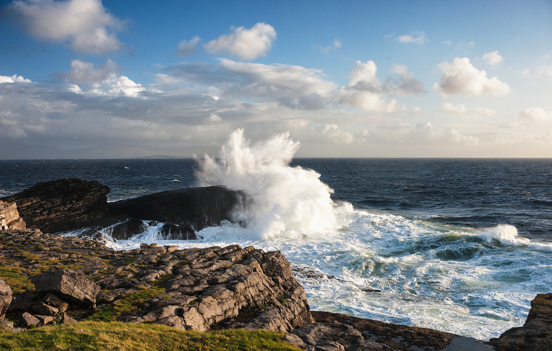 Raue See am St John's Point, Co. Donegal, Irland