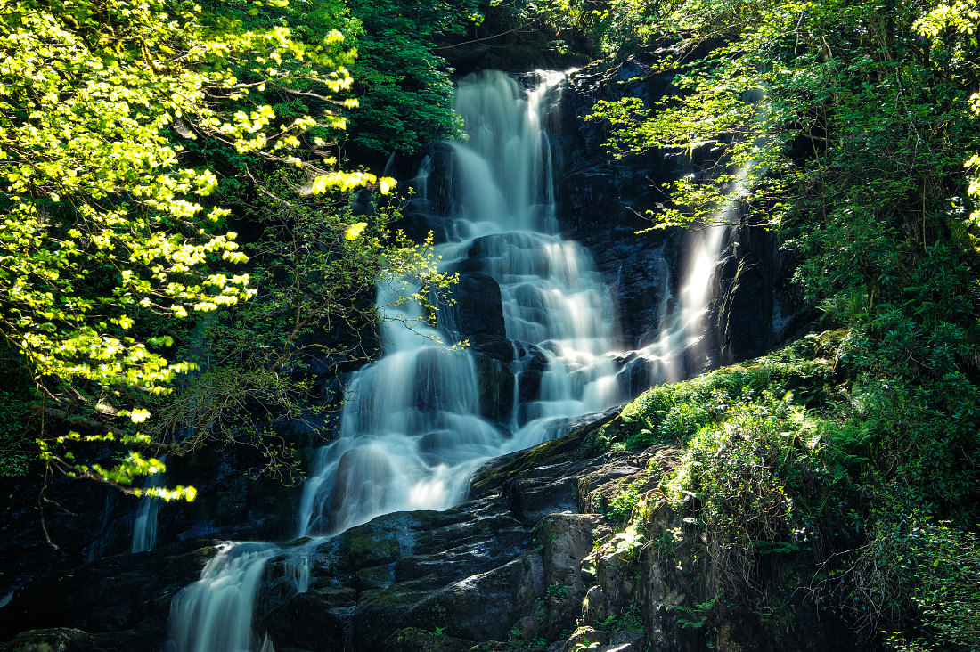 Torc Waterfall im Killarney National Park, Co. Kerry, Irland