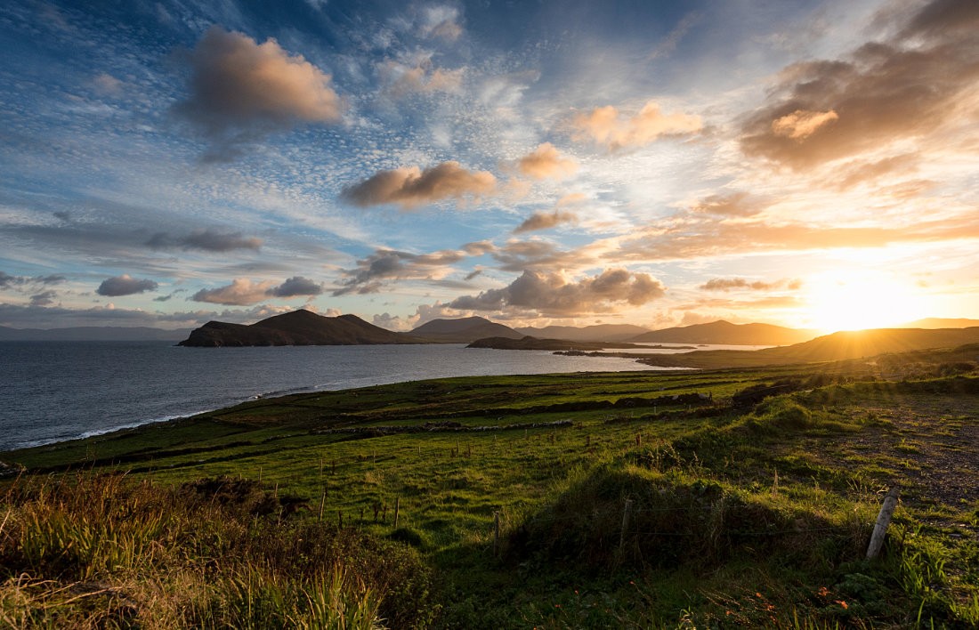 Doulus Bay seen from Valentia Island in County Kerry, Ireland